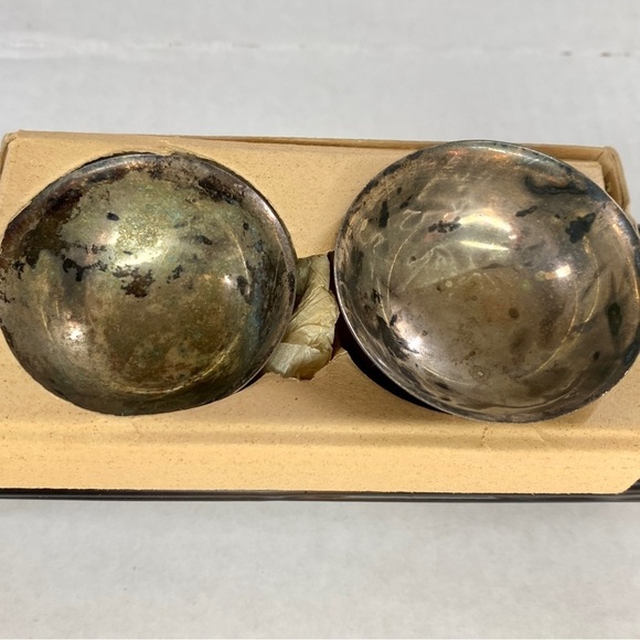 Vintage 𝅺Salt And Pepper Cellar Silver EP Made in Japan - Picture 8 of 14